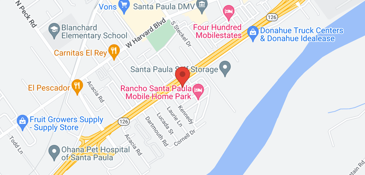 map of 500 W Santa Maria Santa Paula, CA 93060
